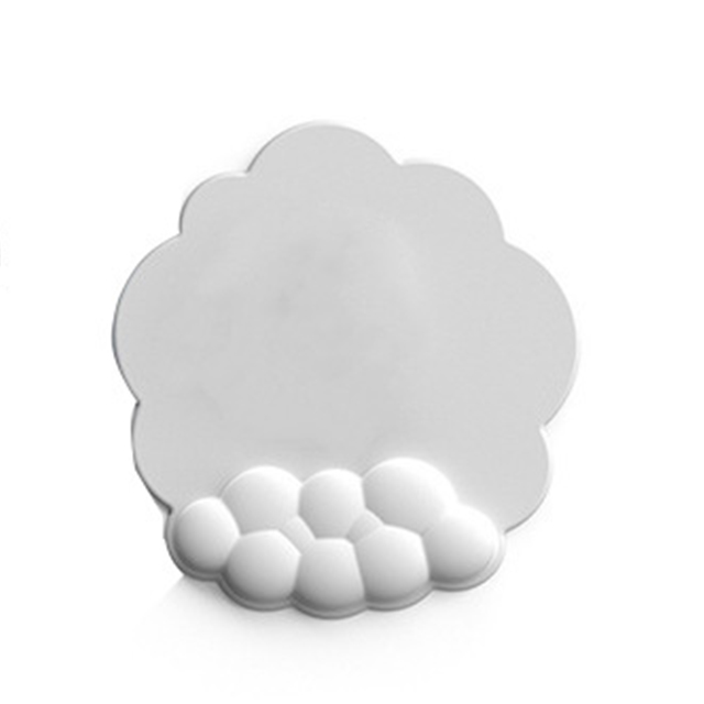 Mouse pad with wrist rest keyboard cloud anti-slip memory foam desktop office gamer mouse wrist rest: green