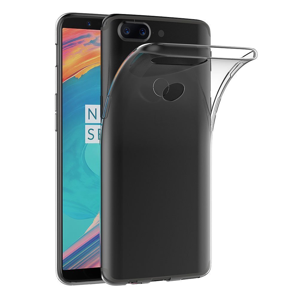 Custodia morbida originale in TPU per OnePlus 5 T 5T Cover sottile e sottile con bordo in silicone protettivo One Plus 5T Cover posteriore trasparente per telefono