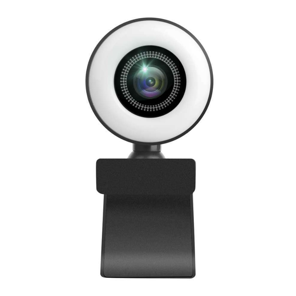 1080P USB Webcam PC Live Steam Video Broadcast Web Camera with Ring Light MIC Widescreen Video Work Home Accessory