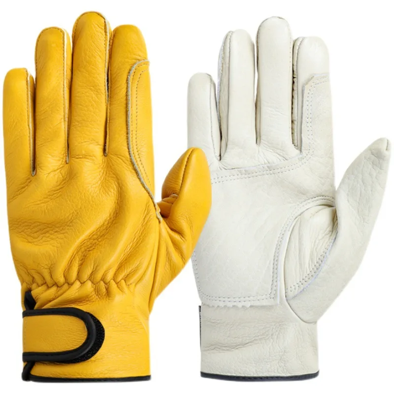 Arbeitshandschuhe, Rindsleder, Arbeiter, Arbeit, Schweißen, Sicherheitsschutz, Garten, Sport, Motorradfahrer, verschleißfeste Handschuhe