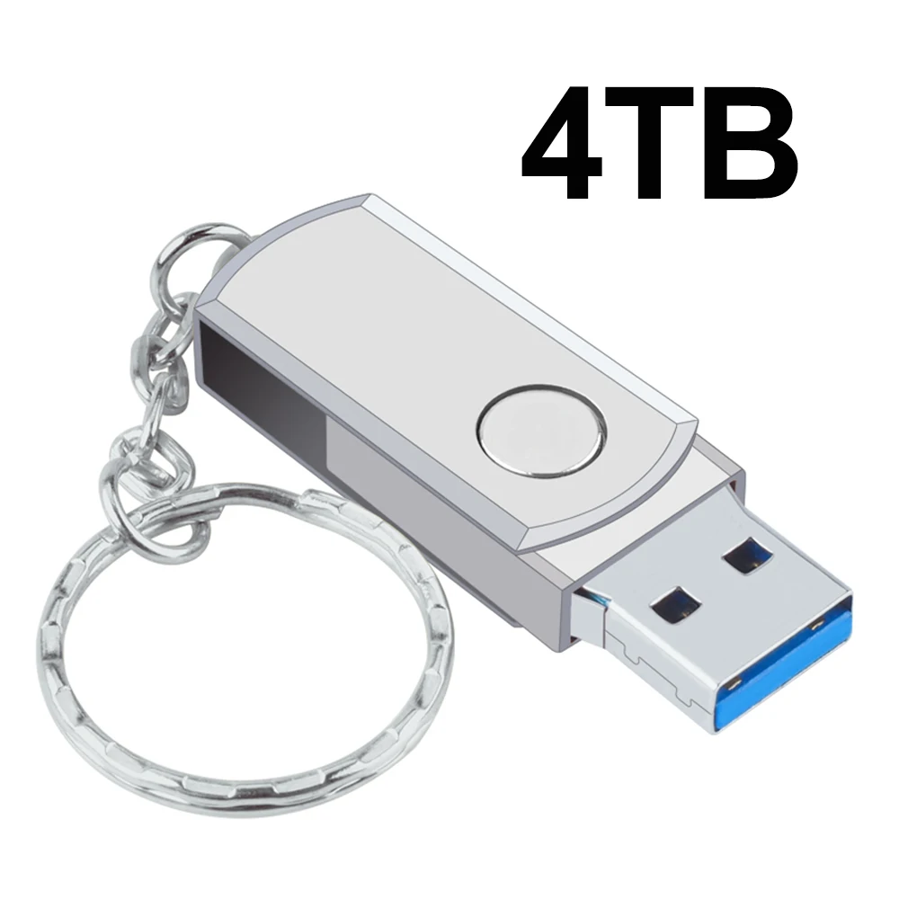 2025 Neuer USB 3.0 16TB Hochgeschwindigkeits-Pendrive 8TB Metall-USB-Stock 4TB 2TB Tragbare SSD Speicherstick: Gelb