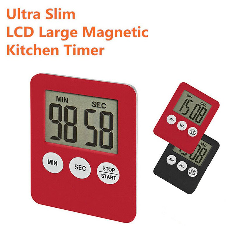 Mini Digital LCD Kitchen Cooking Timer Count-Down Up Clock Alarm Clock Sleep Stopwatch Clock Timer Kitchen Tools