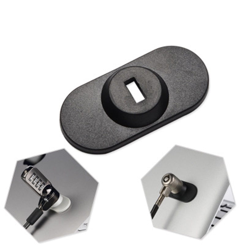 Laptop Tablet Anti-Theft Round Lock Key Hole Compatible for IPad Macbook Notebook Security Lock Base Parts Black Color Durable