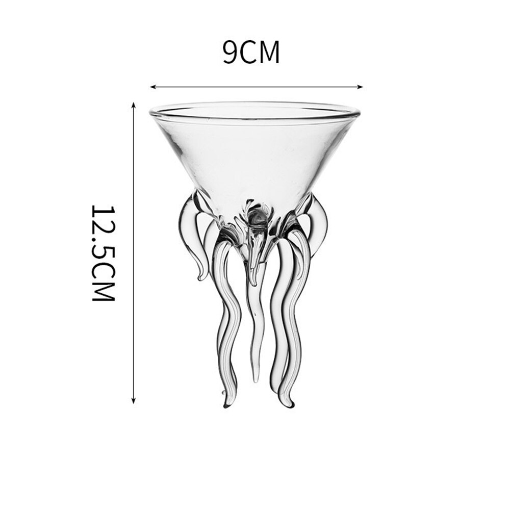 Verre à Cocktail poulpe 100ML, verre Transparent pour méduse, gobelet à jus, verre à vin conique, verre à Champagne: Default Title