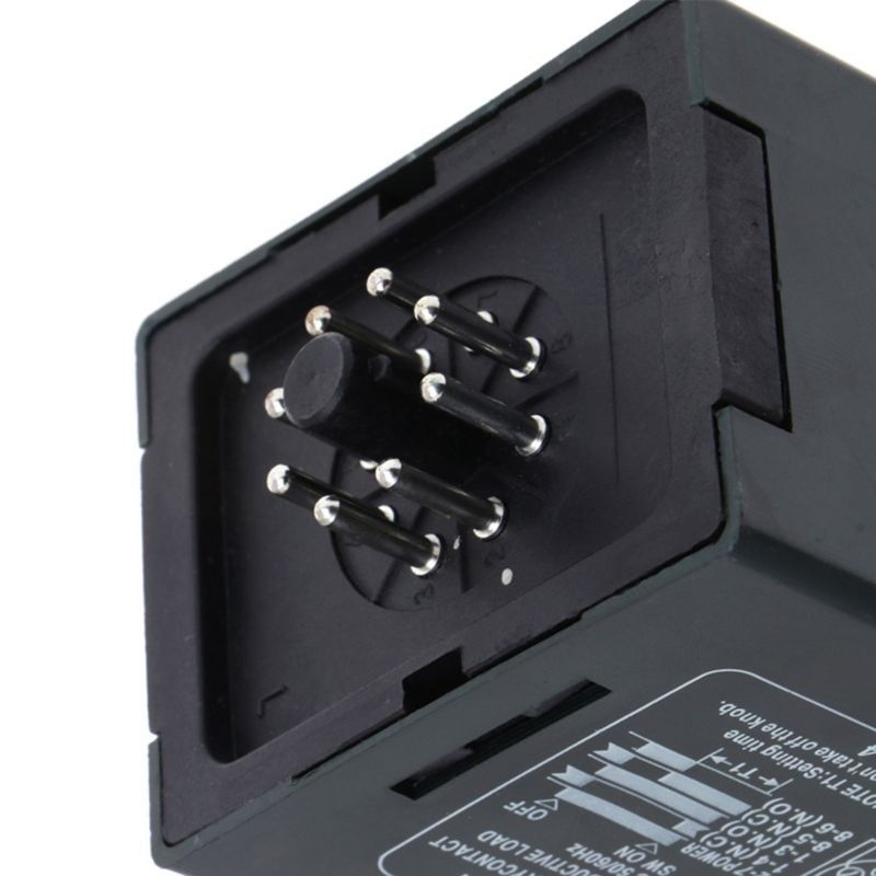 AC 220V Power on Delay Timer High Accuracy 1/3/5/10/30/60 Seconds 3/6/10/30/60 Minutes Time Relay