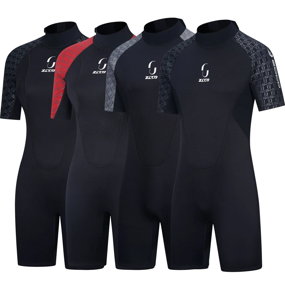 3mm neopren kortærmet våddragt mænd kvinder surf dykkerdragt udstyr undervands spearfishing kitesurf udstyr badetøj