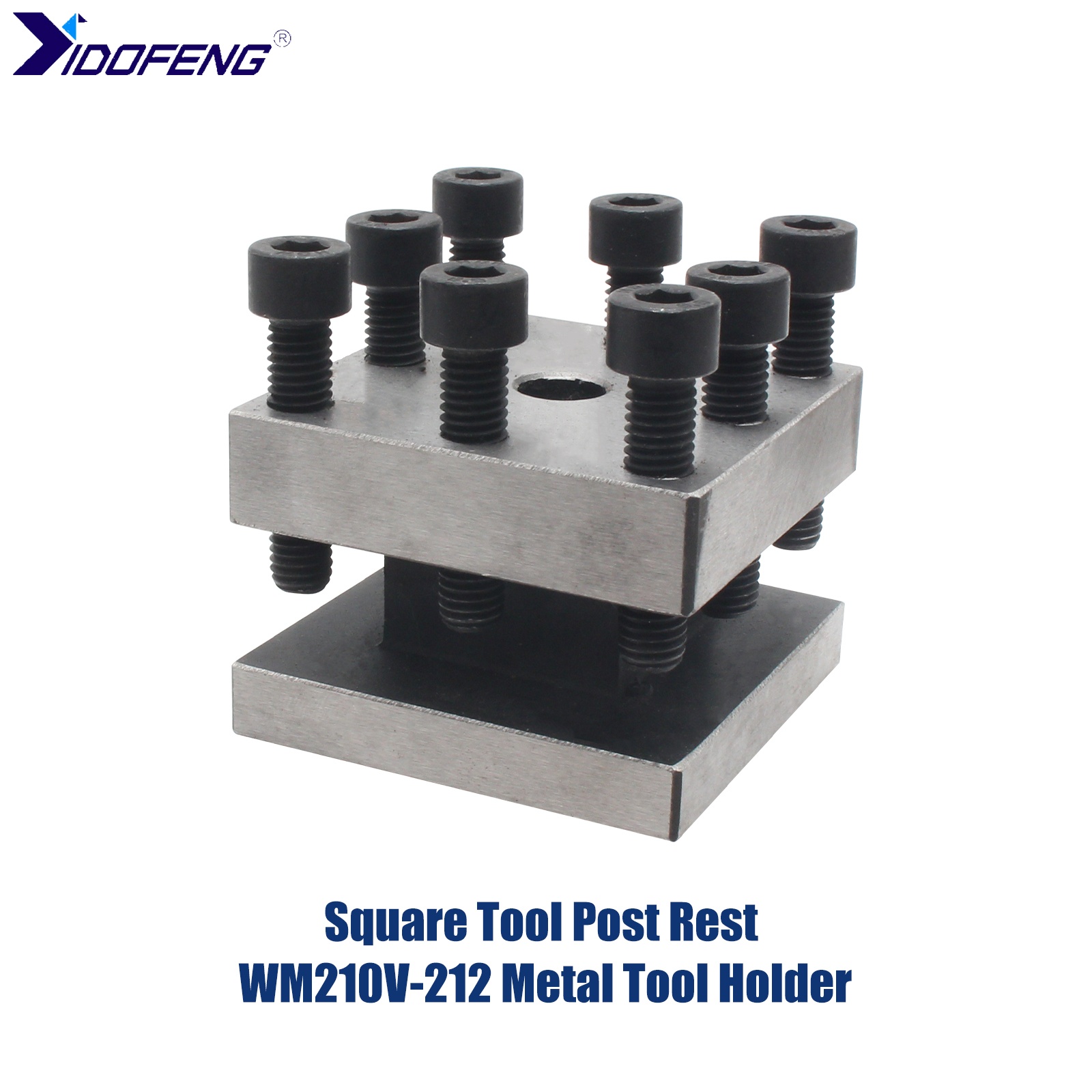 Square Tool Post Rest Metal Tool Holder For CJ 0618/WM210V-212 Mini Lathe Accessories CNC Tool Machine Parts