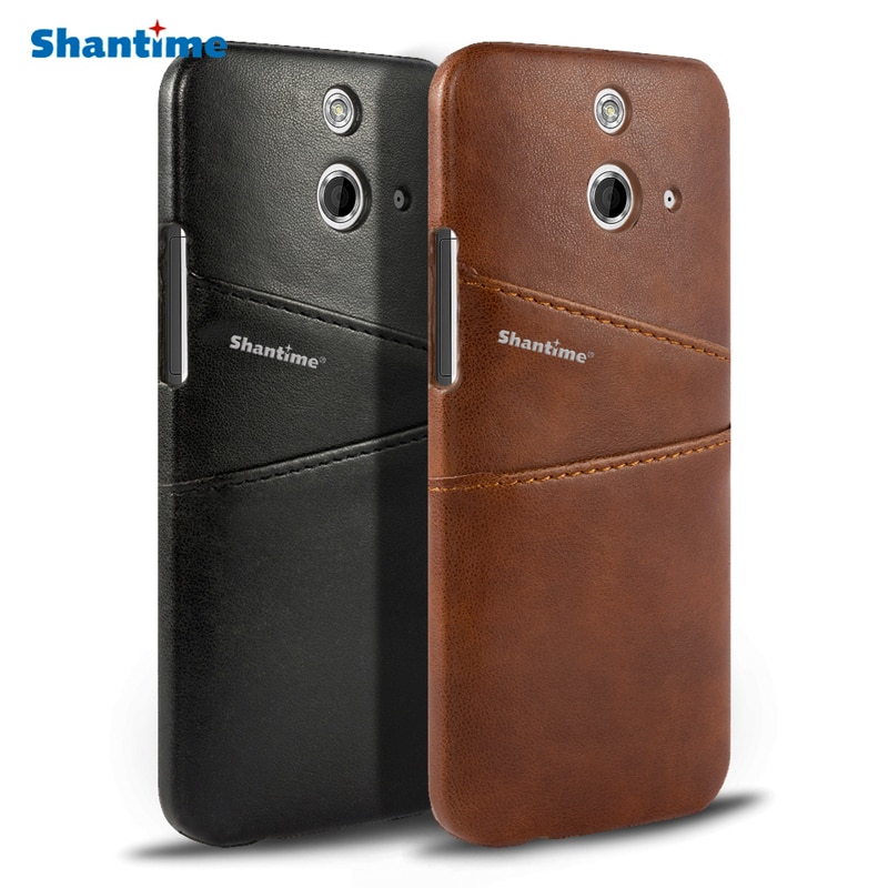 Luxury Vintage Pu Leather Wallet Case For HTC One E8 Phone Bag Case For HTC One M8 Business Card Slots Case