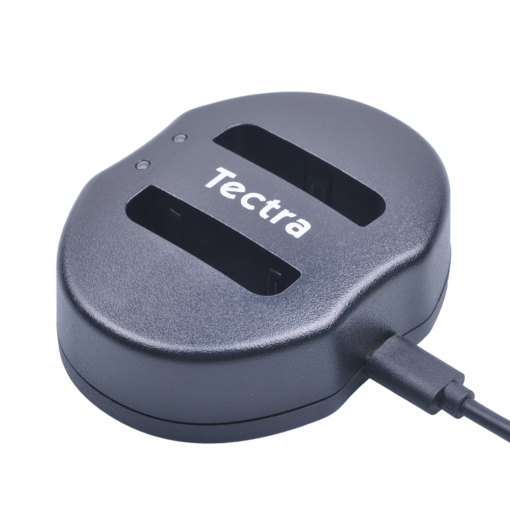 Tectra NP-BG1 NPBG1 NP BG1 caricatore doppio USB a 2 porte per Sony cyber-shot DSC-H10 DSC-H20 DSC-H50 fotocamera DSC-H70