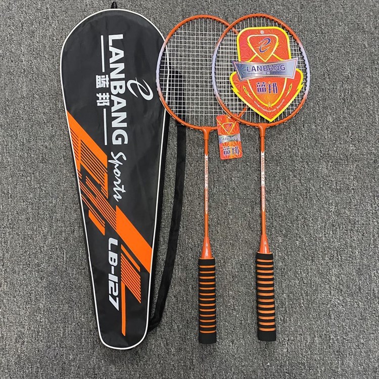 Badminton Racket Couple Titanium Alloy Split Racket Training Beginner Fitness Badminton Racket With Bags -40: 127 Orange