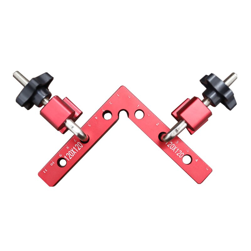 Woodworking Adjustable Corner Clamping Ruler Aluminium Alloy Right Angle Clamps L-Shaped Auxiliary Fixture Positioner Clips: typeA set