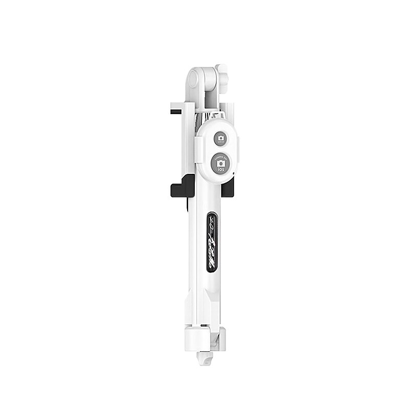 3 in 1 Wirleless Bluetooth Selfie Stock Mini Selfie Fernbedienung Versenkbare Handheld rotierend mit Stativ für Iphone/Android Smartphone: Weiß