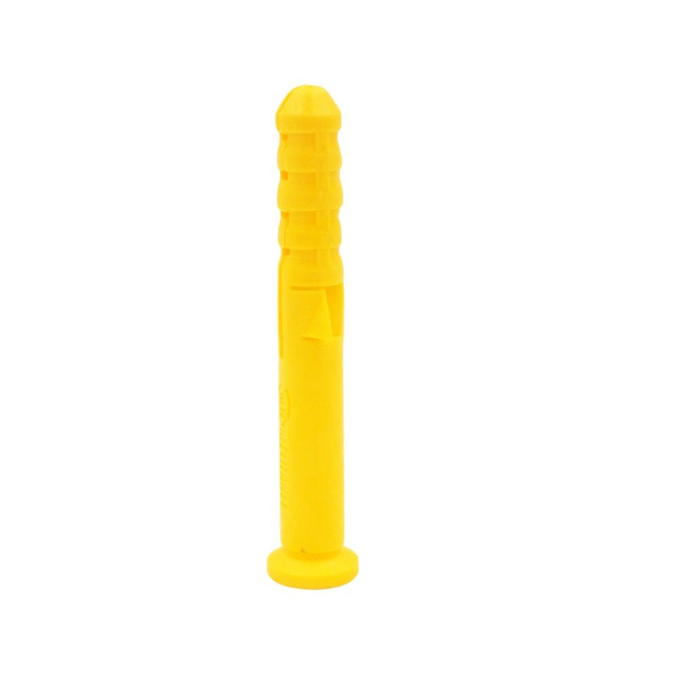 Ribbet plastankervegg plast ekspansjonsrør rør veggplugger gipsskrue 50 stk 8 x 60mm
