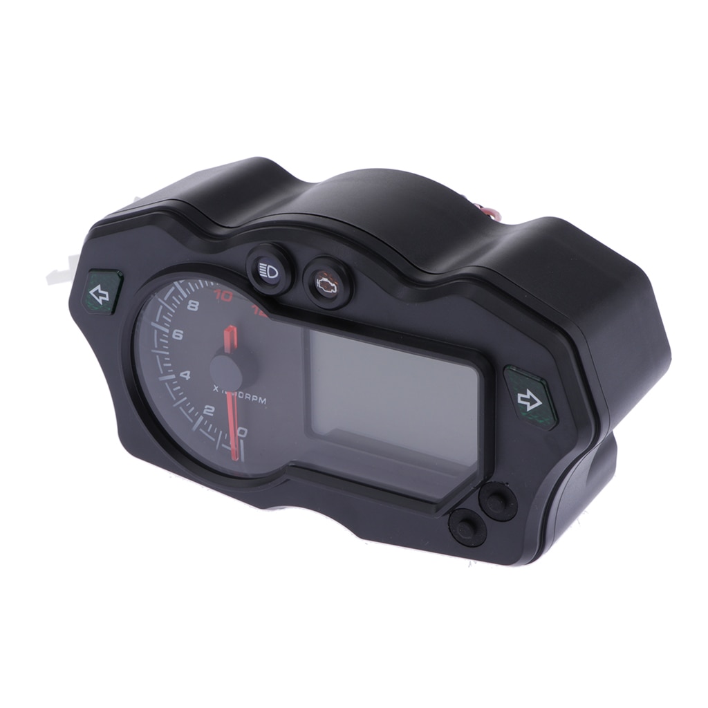 Universele 7 Kleuren Digitale 12000 Rpm Snelheidsmeter Gauge Voor Atv Quad Motorfiets