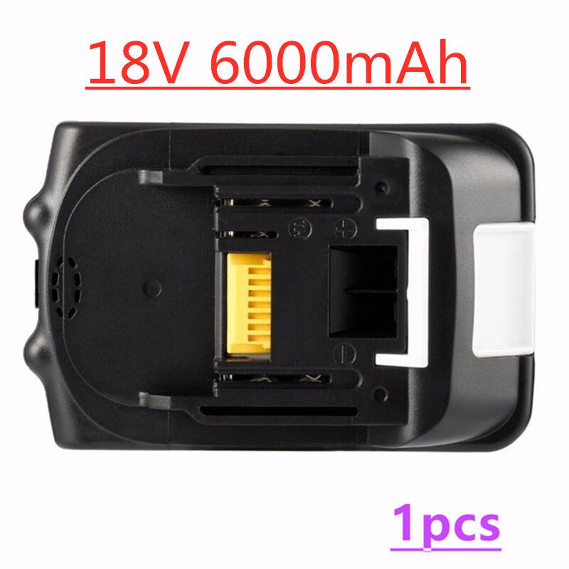 Power Tool Battery 18000mAh - Li-ion Replacement for Makita 18V LXT BL1860B BL1850: White