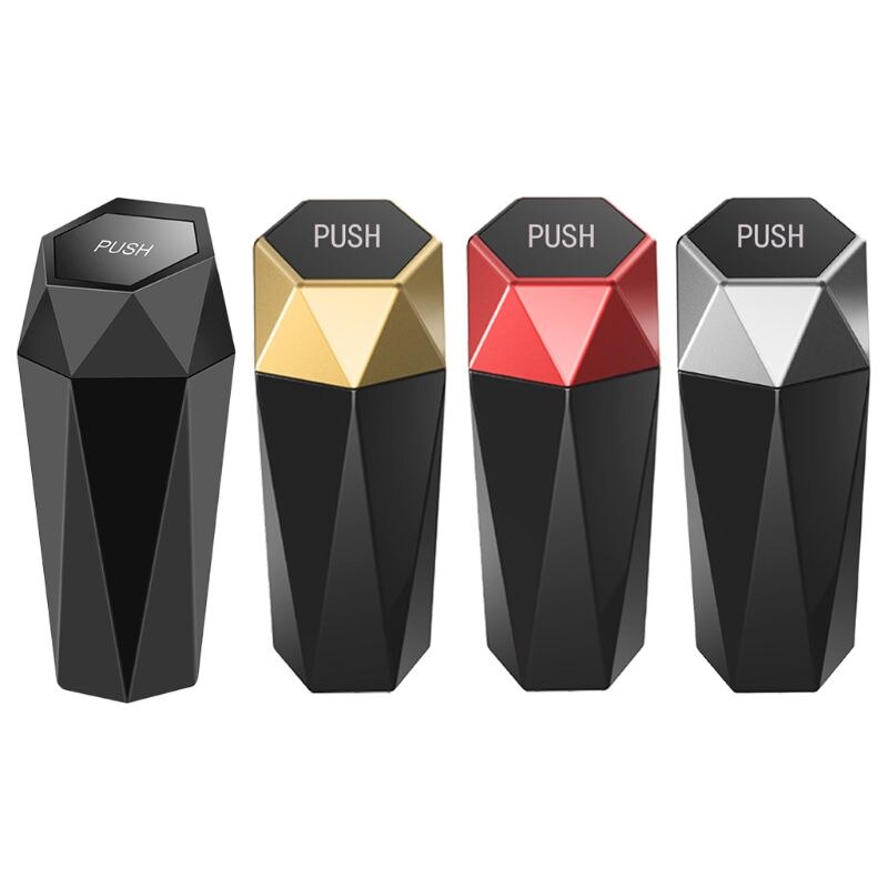 Car Rubbish Bin Eco-friendly Plastic Auto Trash Can Truck Garbage Storage Holder