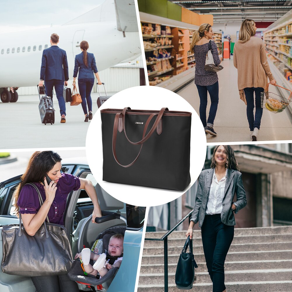 Laptop Tote Bag Vrouwen Tote Bag Schoudertas Fits 14 Inch Laptop Voor Werk Zakenreis Reizen Handtas
