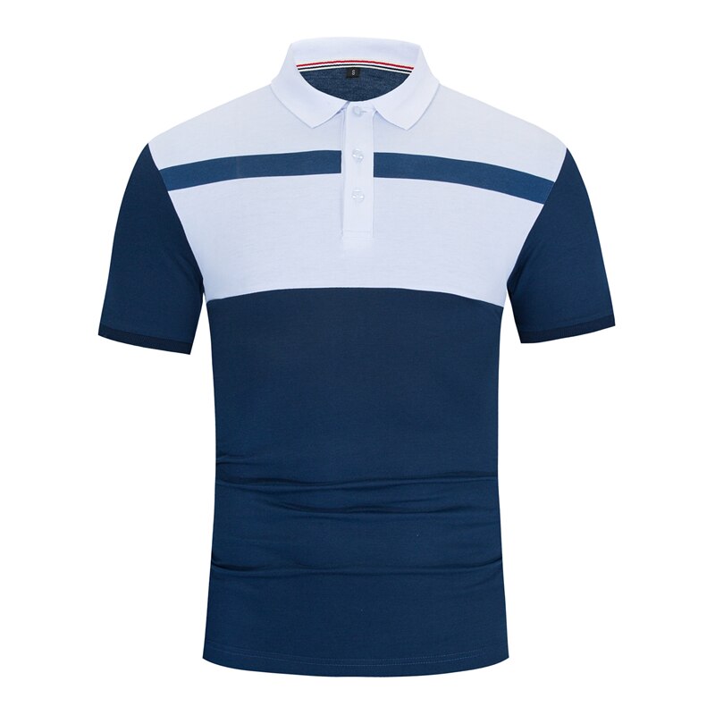 Summer Men's Polo Shirt Short Sleeve Smart Casual Business 100% Cotton Polo Shirt Men Patchwork Polo Shirt Tops,558: L