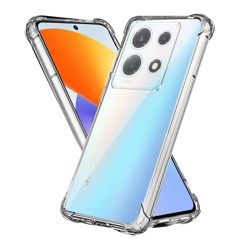 Funda de teléfono a prueba de golpes para Infinix Note 30 VIP, suave funda de silicona transparente o Infinix Note 30 Pro Coque