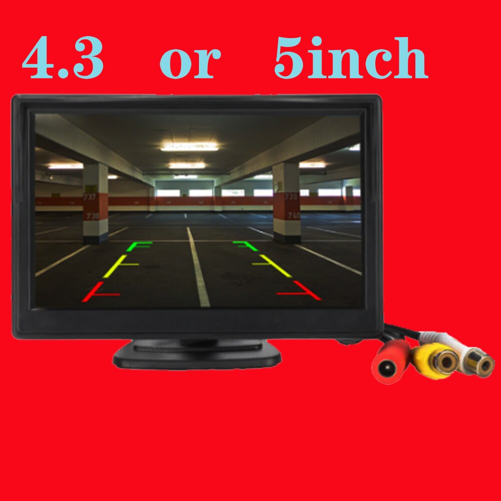 5 Inch inch Car Monitor TFT LCD 5" HD Digital 16:9 800*480 Screen 2 Way Video Input For Reverse Rear View Camera DVD VCD: 5inch