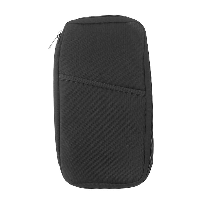 1Pc Women Men Passport Cover Travel Credit ID Card Holder Wallet Purse Storage Document Bag Passport Case Organizer: Black With no logo