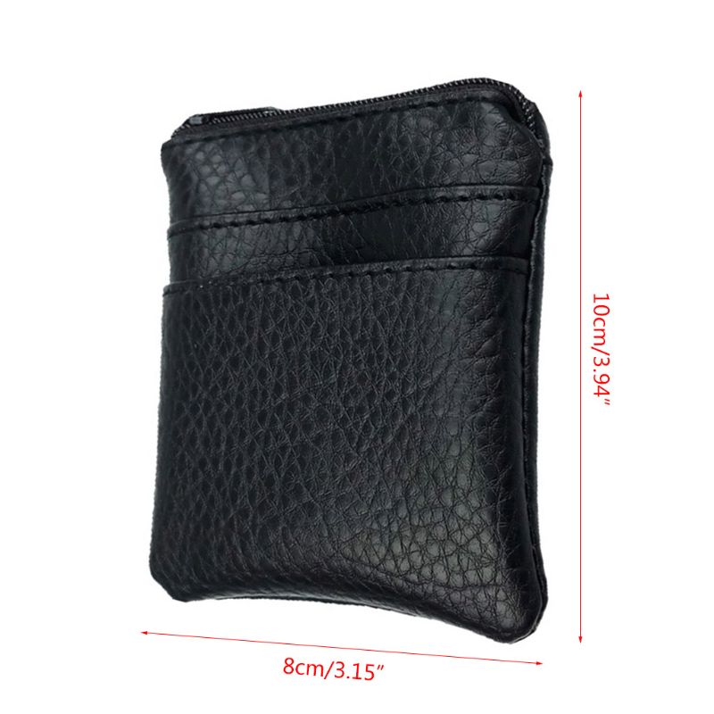 Männer Frauen Weichen PU Leder Geldbörse Brieftasche Tasche Ändern Pouch Schlüssel Karte Halter A69F