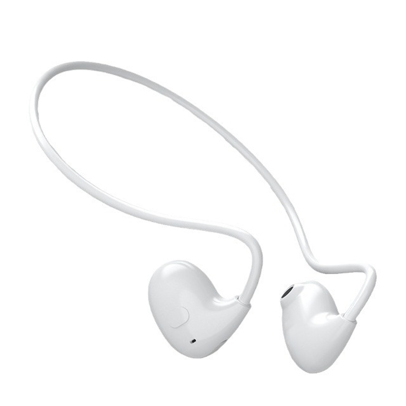 Vv4- korvakuuloketta bluetooth 5.3 langattomat urheilukuulokkeet korvakoukulla juoksuun ja ajamiseen: Valkoinen