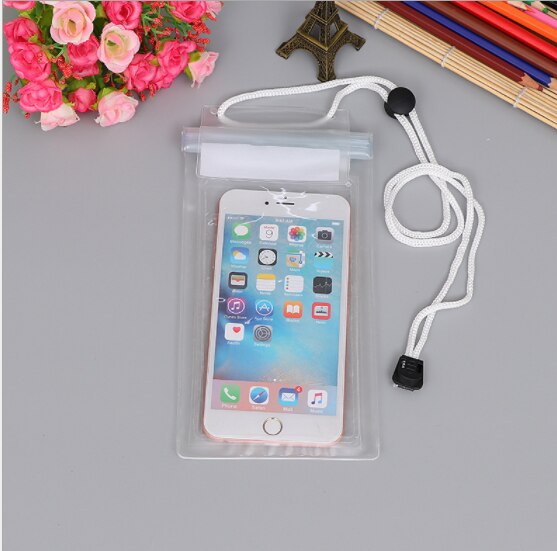 Waterproof Bag pvc bag Case Phone Large Pouch Holder Swimming Waterproof Dry Bag Swimming Diving Case Cover For Mobile Phone: White Color