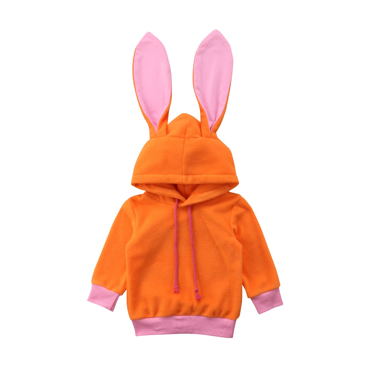 Citgeett Winter Herbst Baby Mädchen Jungen zur Seite fahren Hoodie Orange Nette Mantel oben Kaninchen Niedlichen Kleinkind Kleidung 0-24M