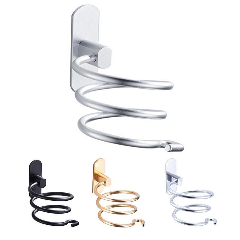 Étagère murale en spirale pour salle de bain, organisateur, support pour sèche-cheveux, étagère de douche, accessoires de salle de bain