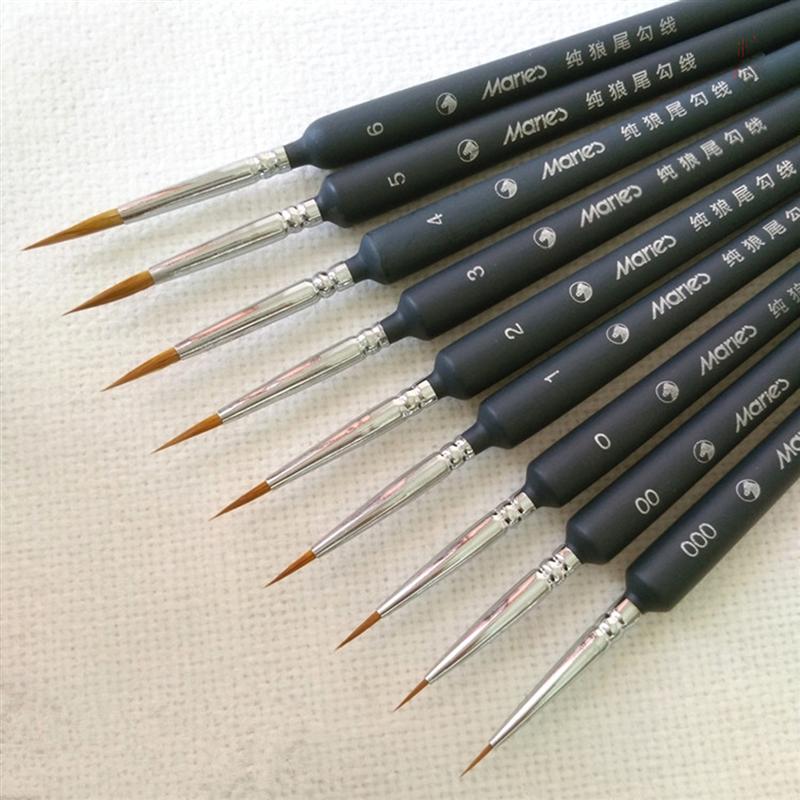 5 PCS DIY Paint Brush Set Nylon Brush Acrylic Painting Thin Hook Line Pen Art Supplies Hand Painted A3