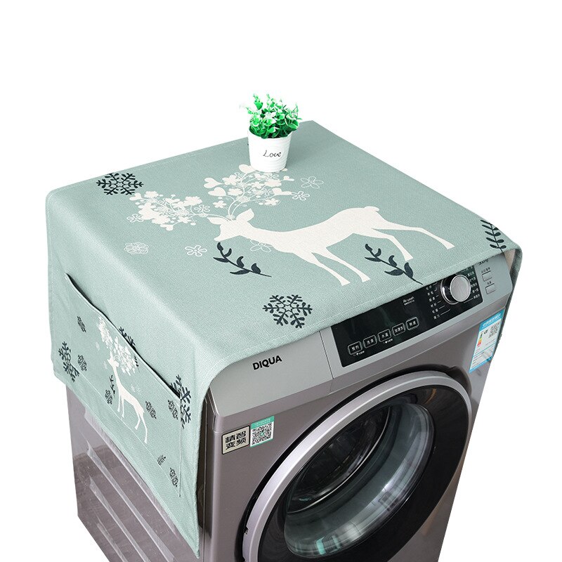 Cover Grace Linnen Wasmachine Deksel Koelkast Stofkap Automatische Wasmachine Covers Home Organisatie En Opslag