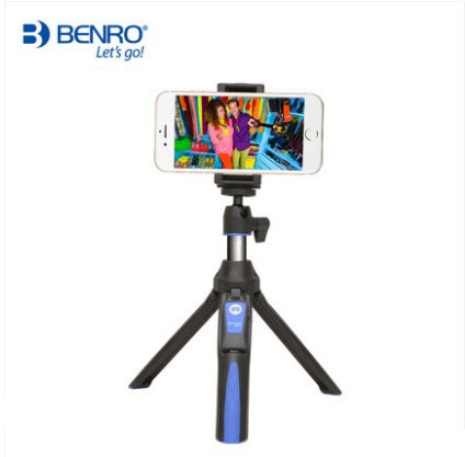 Benro  mk10 desktop 4 in 1 udvidelig selfie stick live holder bluetooth fjernbetjening til iphone gopro huiwei mi telefon