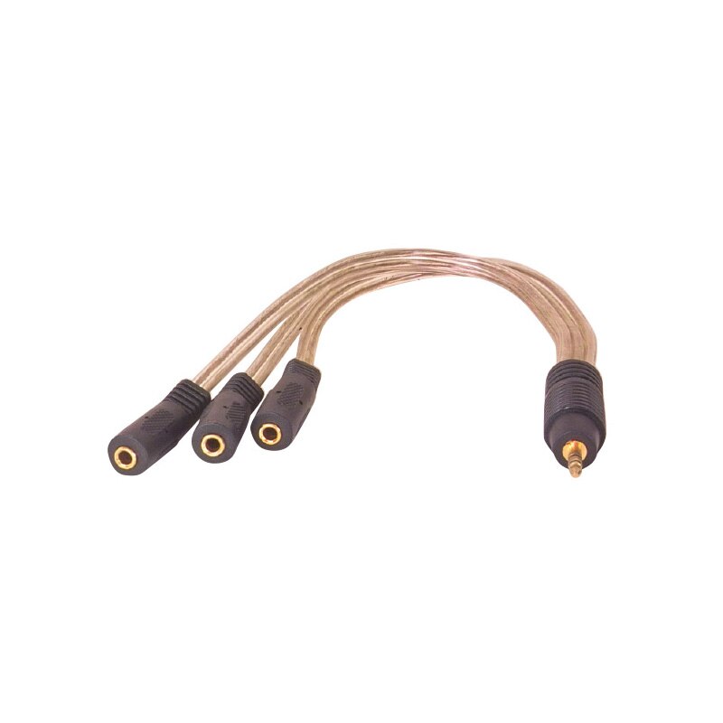 3.5 Mm Stereo Male/3X3.5 Mm Stereo Female Naar 5 + 1 Kabel Powermaster