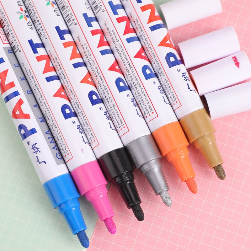 Fliesen Marker Reparatur Zauberstab Kuli Boden dauerhaft Farbe Marker Reifen Graffiti Fettige Reifen Auto Kratzer Ausbessern Reparatur Malerei markieren Stift
