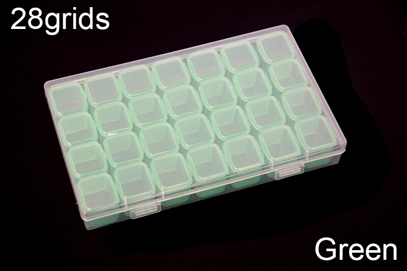 Transparent Thread Box Household Sewing Thread Storage Box Suitcase Container Craft Spool Storage Box with tools Accessories: 28g