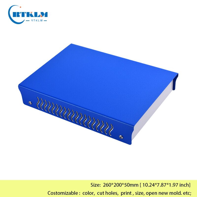 DIY project housing desktop box iron junction box custom cabinet box Iron box for electron enclosure 260*200*50mm