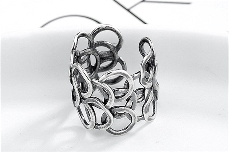 Luxus Kreis Ringe Für Frauen Hochzeit Engagement Charme Knöchel Ringe Männer Jahrgang-Schmuck Romantische Party