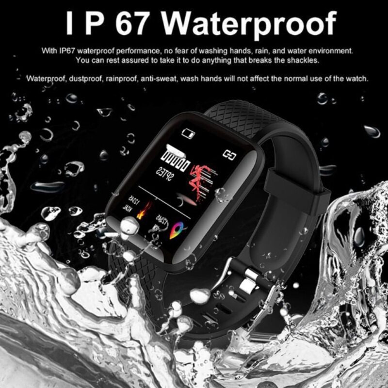 Bluetooth IP67 Fitness Trackers Smartwatch Voor Monitoring Hartslag En Slaap Detectie Sport Horloge Voor Mannen En Vrouwen