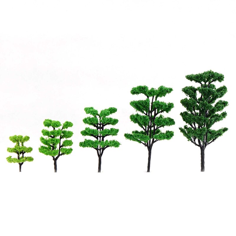 Artificial Plastic Tree Model Scenery Railroad Decoration Miniature Landscape 23GD