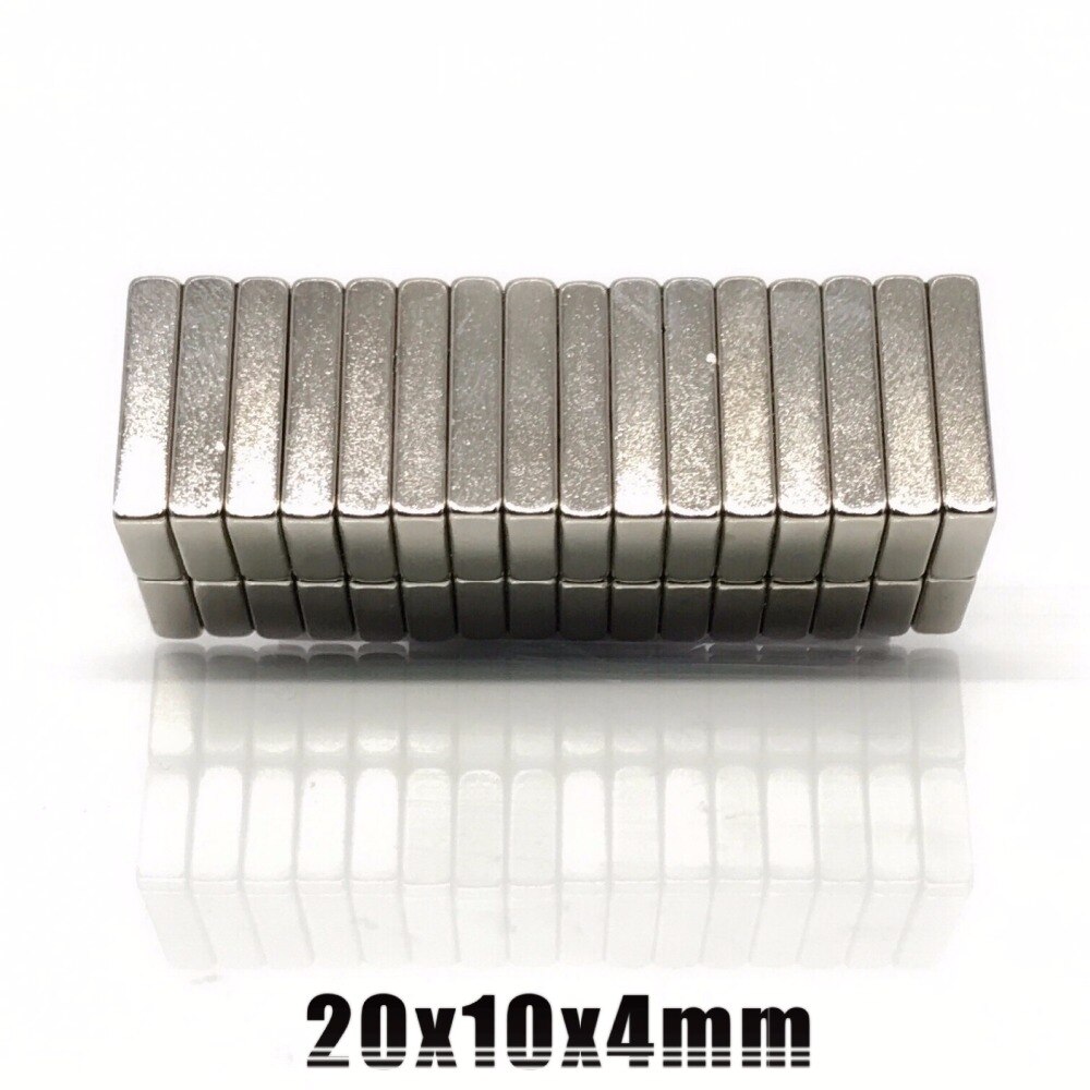 20 pcs Tuur N50 Blok 20x10x4mm Super Sterke Zeldzame Aarde magneten Neodymium Magneet 20*10*4mm