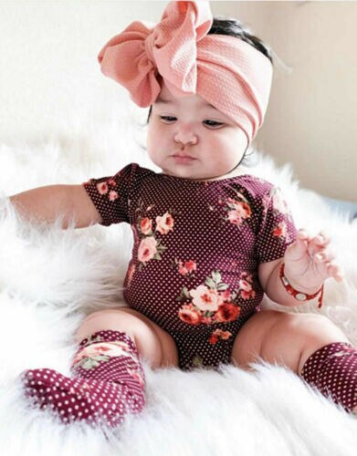 Focusnorm Baby Girls Toddler Turban Solid Headband Hair Band Bow Accessories Headwear