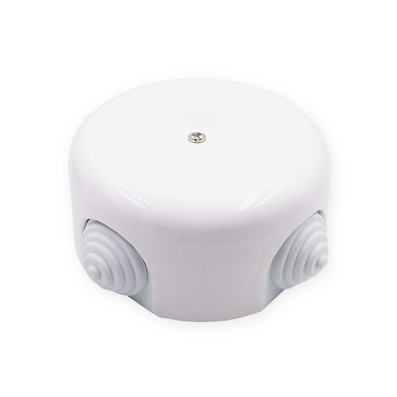 4pcs Ceramic Junction Box Flame Retardant Wall Wire Junction Box Waterproof Ceramic Electrical Mounting Box