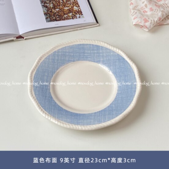 Dessert Serving Plate Decorative Cake Colorful Ceramic Sushi Nordic Plates Cute Snack Borden Servies Kitchen Supplies DE50CP: style 5