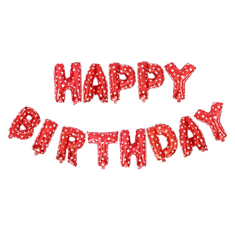 16 Inch Happy Birthday Letter Balloons Birthday Party Decorations Kids Foil Balloon Helium Globos Birthday Decoration: 14