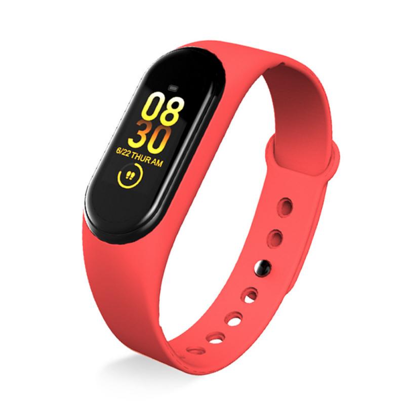 M4 Smart Band Wristband pressione sanguigna/cardiofrequenzimetro/pedometro braccialetto sportivo salute braccialetto Fitness durevole di alta qualità: red