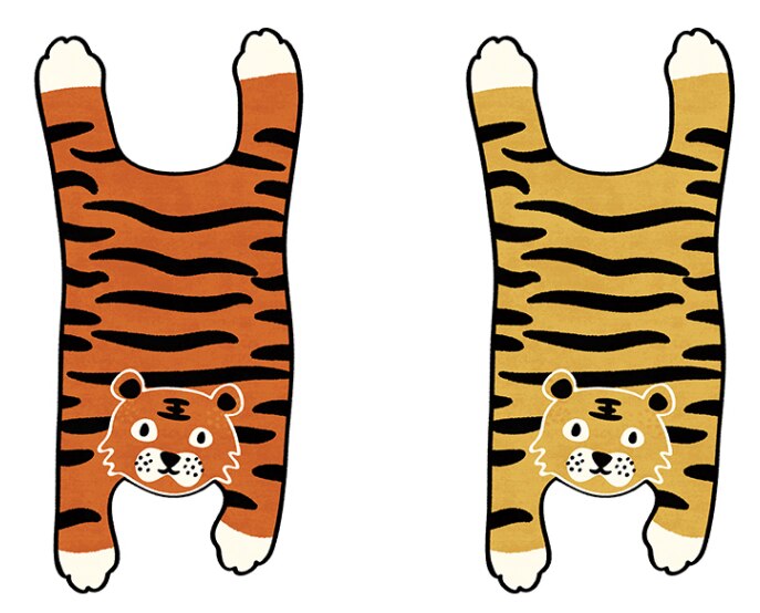 Barn leka spelmattor tigermatta mattor matta bomullsgolvmatta för barnrumsdekoration ins baby