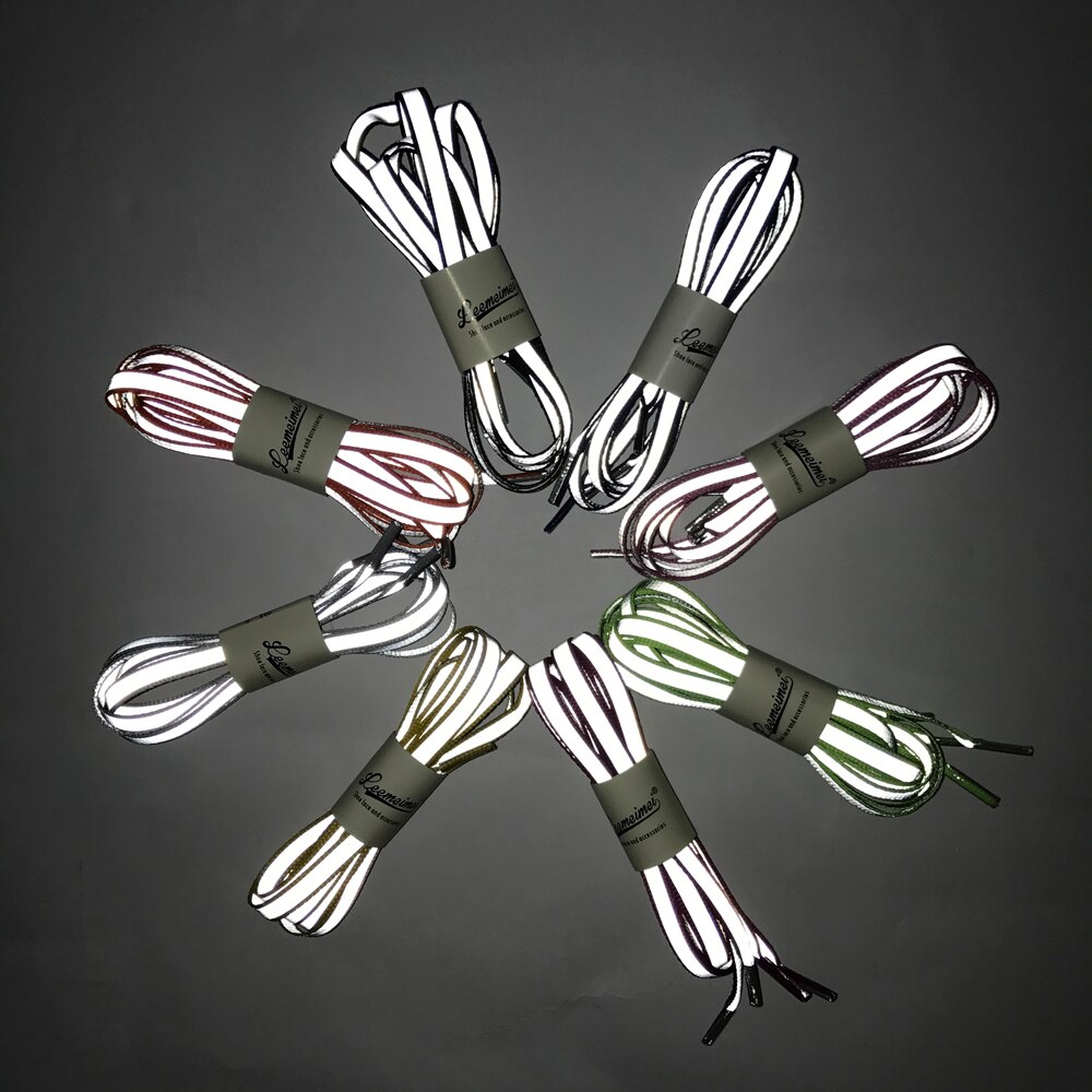 3m reflecterende veters hoge zichtbaarheid schoenveters veiligheid lichtgevende schoenveters in het donker 100cm