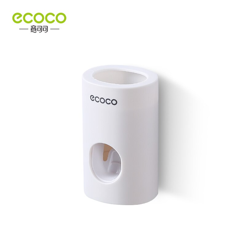ECOCO Toothpaste Dispenser Wall-Mounted Automatic Toothpaste Squeezer Toothpaste Holder For Wall Hanging Bathroom Accessories