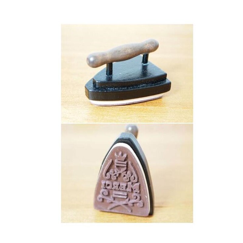 1 Teile/paket Neue Nette Jahrgang Eisen bilden Französisch Merci Klare Stempel DIY Holz Briefmarken